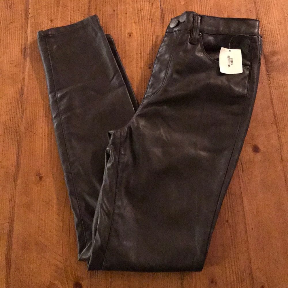 BDG urban faux leather leggings pants 27 NWT